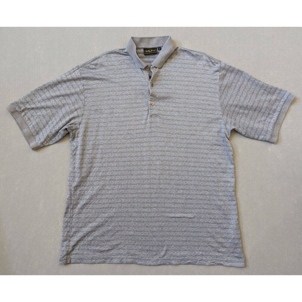Bobby Jones Collection Made in Italy Geometric Knit Polo L